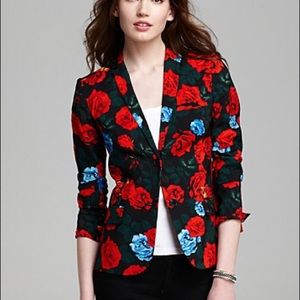 Vince Camuto Fitted Blazer with Roses
